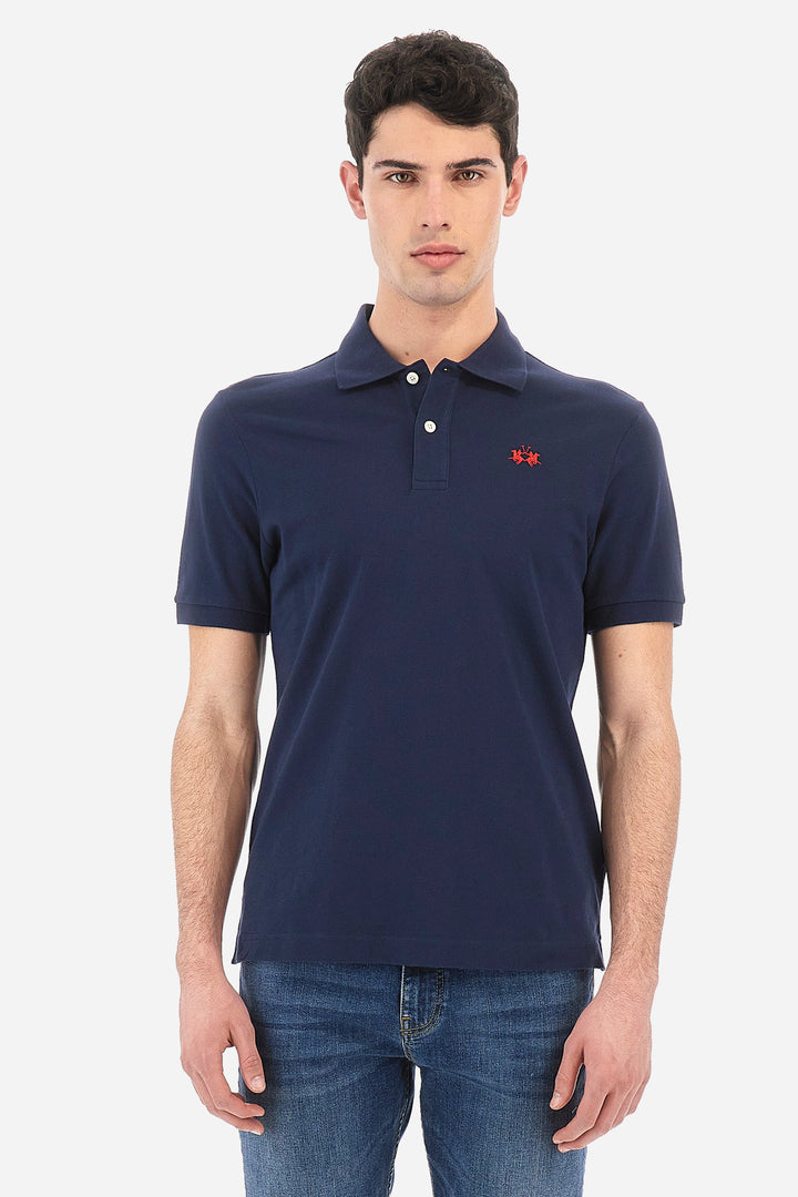 LA MARTINA Regular Fit Polos in Cotton -  BPMP01-PK031- Concorde Fashion#color_navy-07017