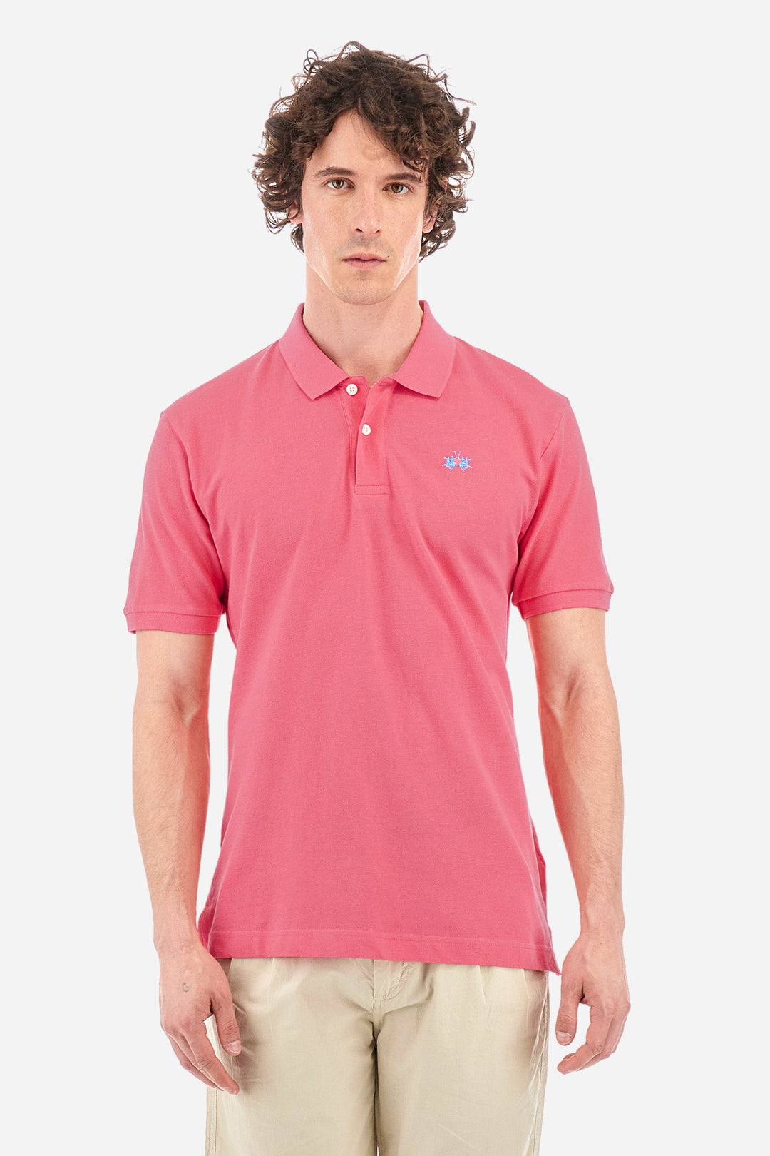 LA MARTINA Regular Fit Polos in Cotton -  BPMP01-PK031- Concorde Fashion#color_pink-05141