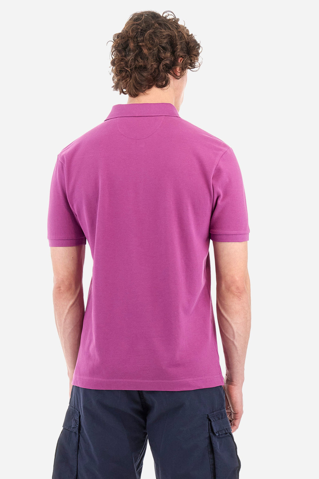 LA MARTINA Regular Fit Polos in Cotton -  BPMP01-PK031- Concorde Fashion#color_purple-05248