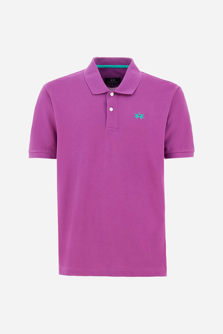 LA MARTINA Regular Fit Polos in Cotton -  BPMP01-PK031- Concorde Fashion#color_purple-05248