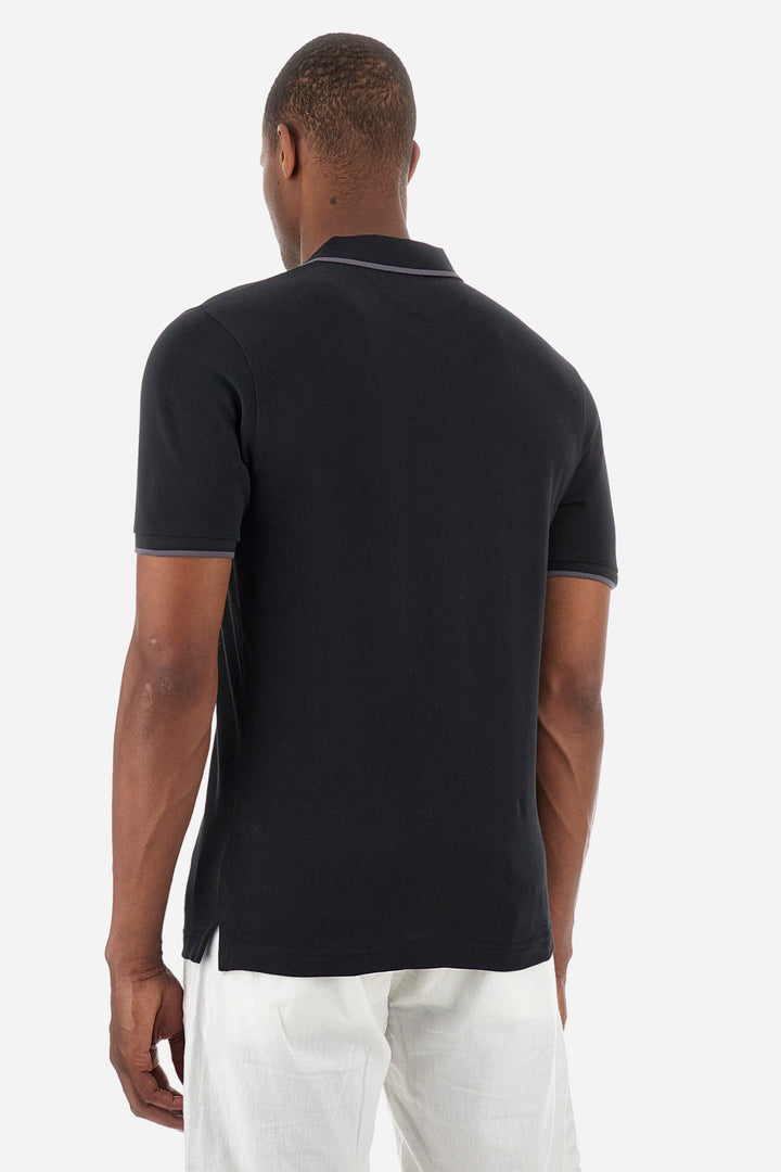 La Martina Regular Fit Polos in Cotton -  BPMP04-PK031- Concorde Fashion#color_black-09999