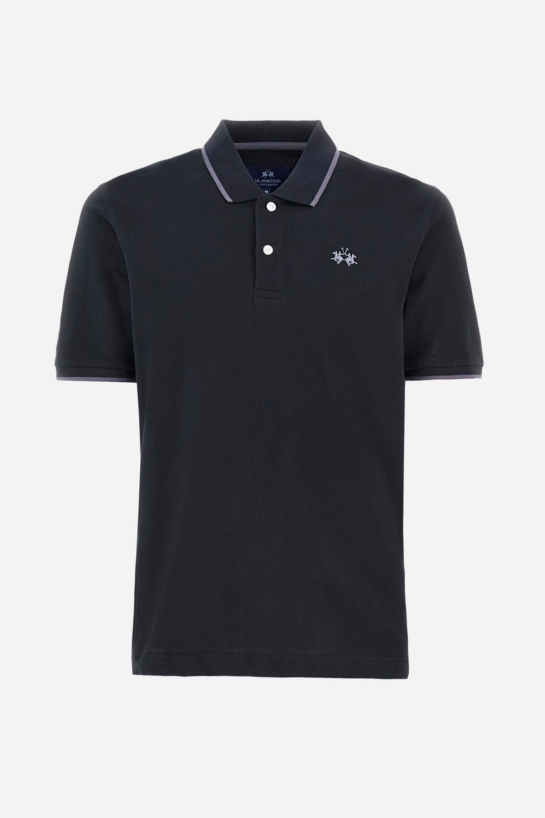 La Martina Regular Fit Polos in Cotton -  BPMP04-PK031- Concorde Fashion#color_black-09999