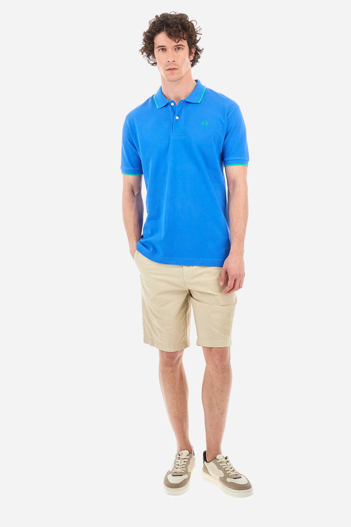 La Martina Regular Fit Polos in Cotton -  BPMP04-PK031- Concorde Fashion#color_blue-07205