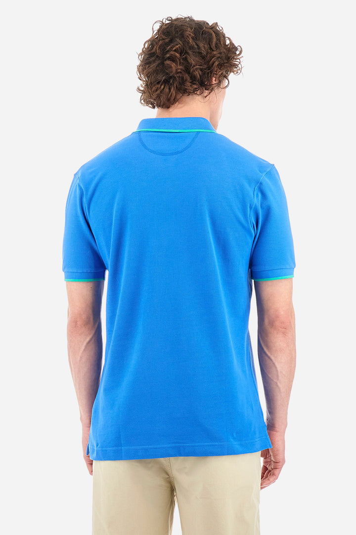 La Martina Regular Fit Polos in Cotton -  BPMP04-PK031- Concorde Fashion#color_blue-07205