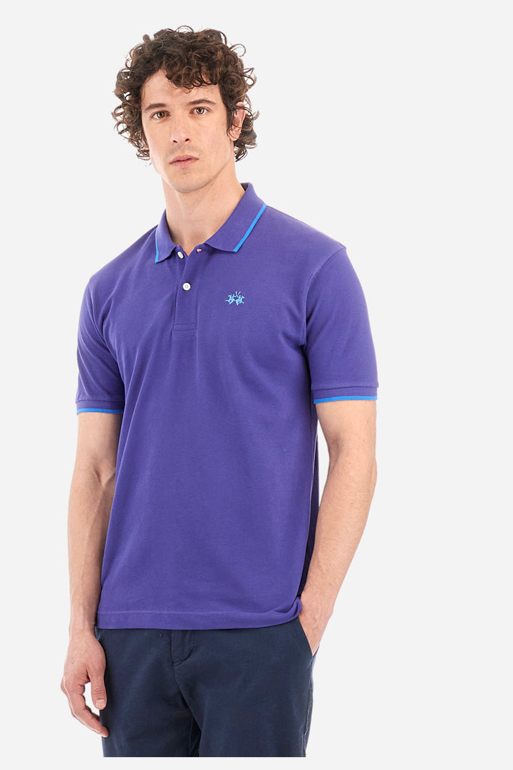 La Martina Regular Fit Polos in Cotton -  BPMP04-PK031- Concorde Fashion#color_blue-07213