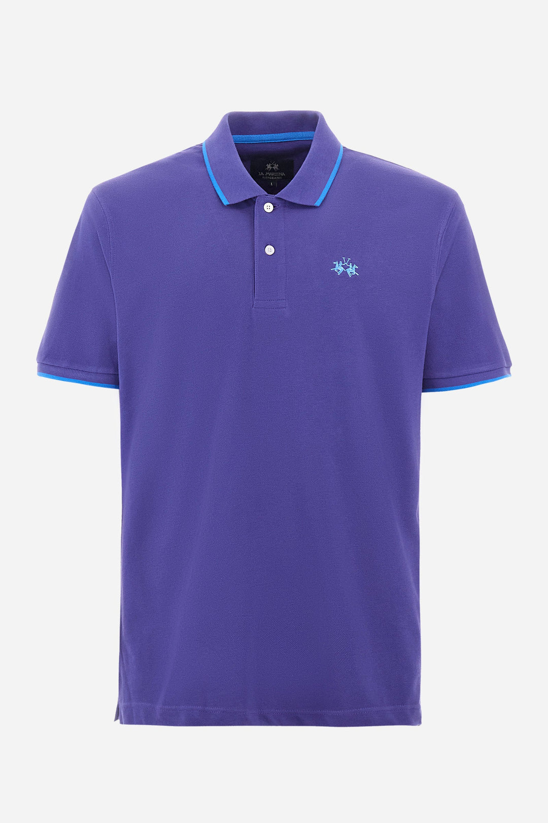 La Martina Regular Fit Polos in Cotton -  BPMP04-PK031- Concorde Fashion#color_blue-07213