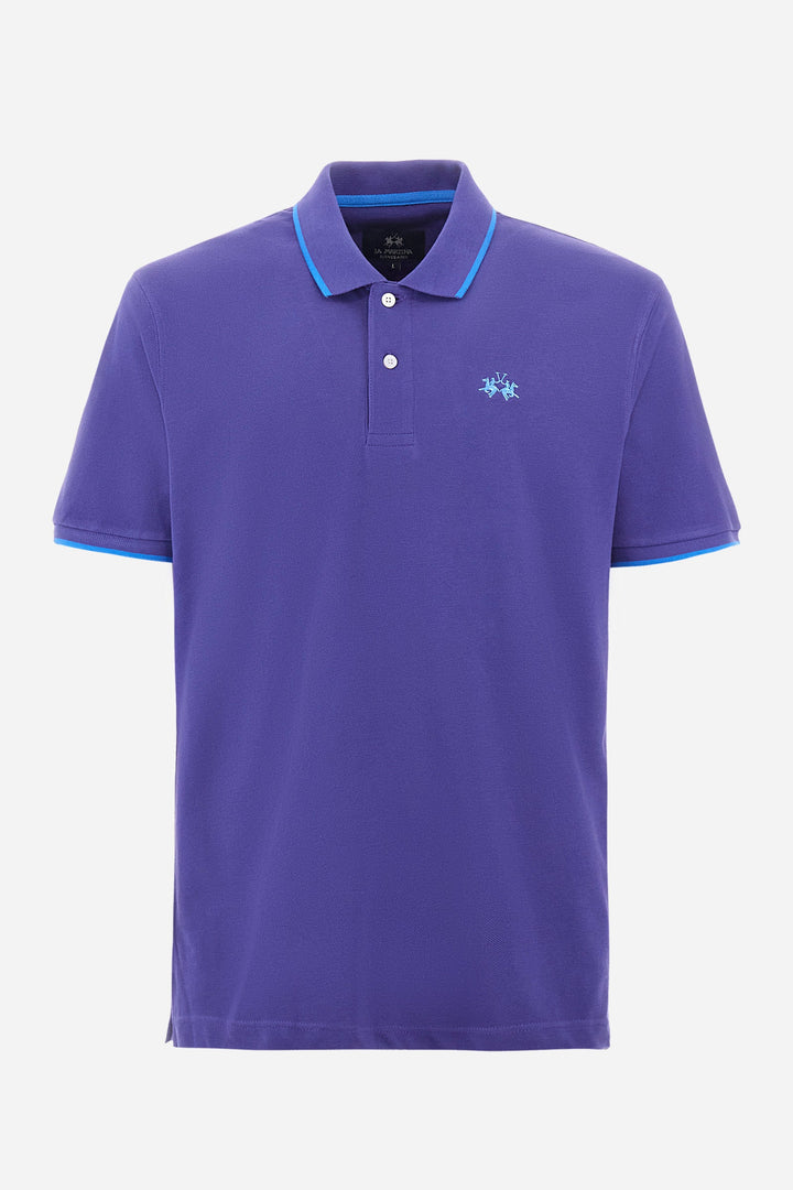 La Martina Regular Fit Polos in Cotton -  BPMP04-PK031- Concorde Fashion#color_blue-07213