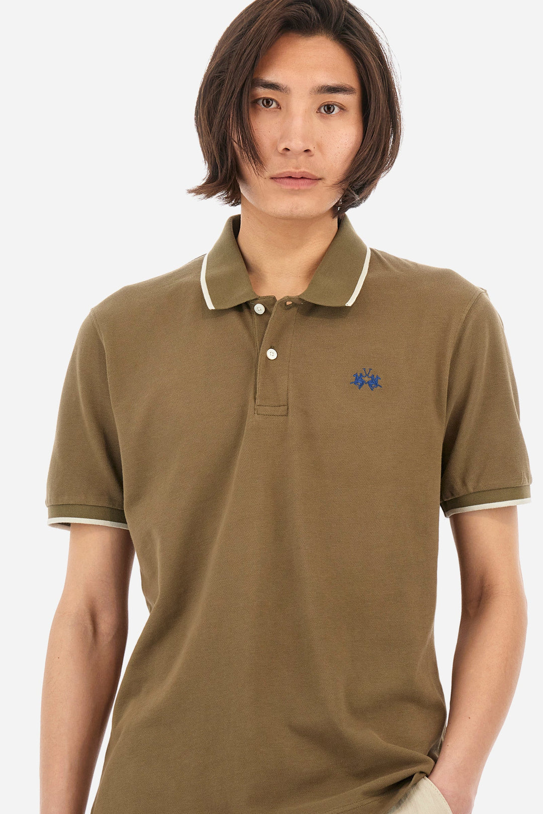La Martina Regular Fit Polos in Cotton -  BPMP04-PK031- Concorde Fashion#color_green-03197