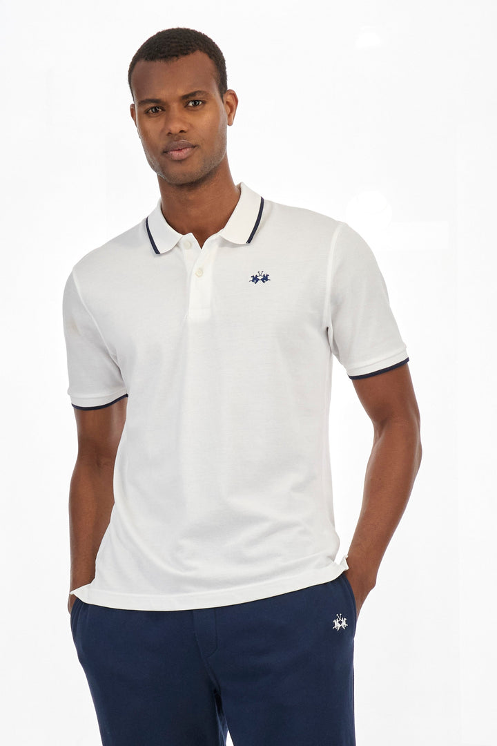 La Martina Regular Fit Polos in Cotton -  BPMP04-PK031- Concorde Fashion#color_white-00001