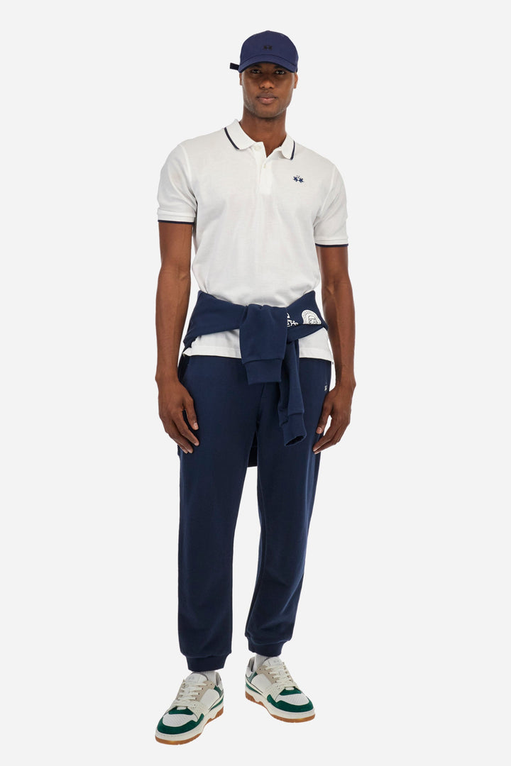 La Martina Regular Fit Polos in Cotton -  BPMP04-PK031- Concorde Fashion#color_white-00001