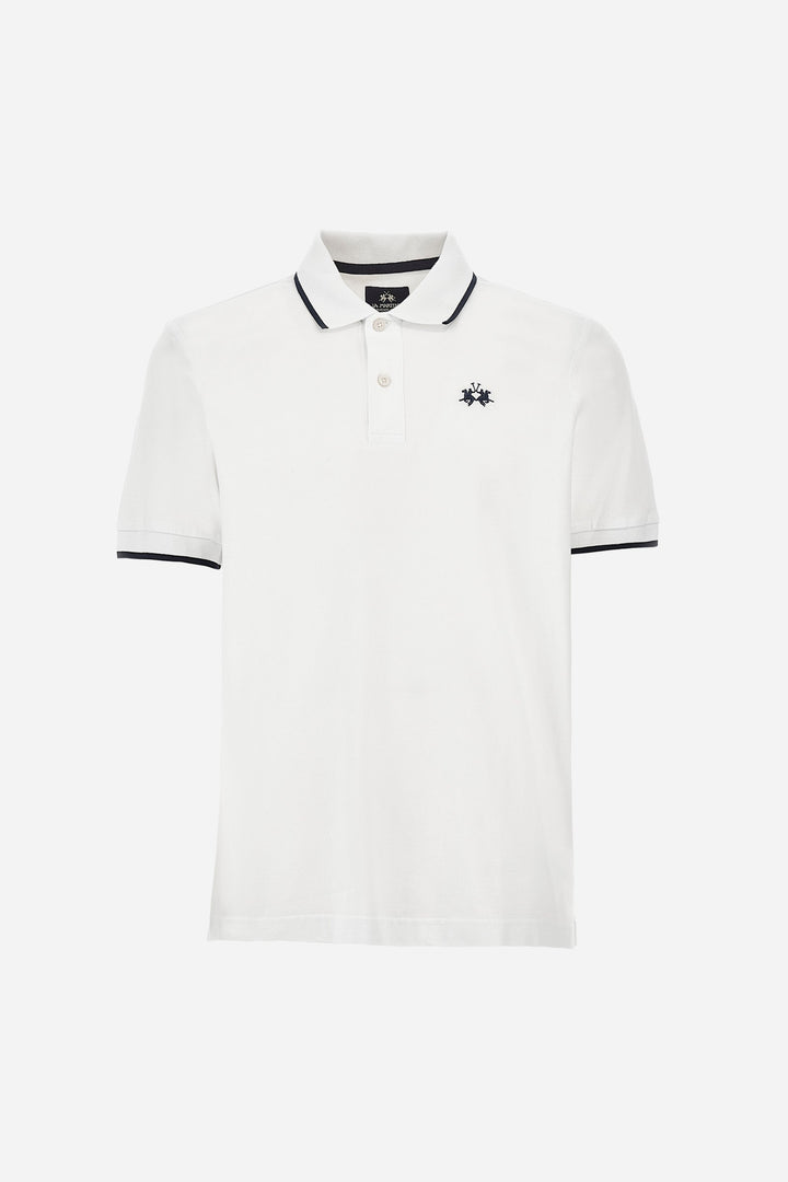 La Martina Regular Fit Polos in Cotton -  BPMP04-PK031- Concorde Fashion#color_white-00001