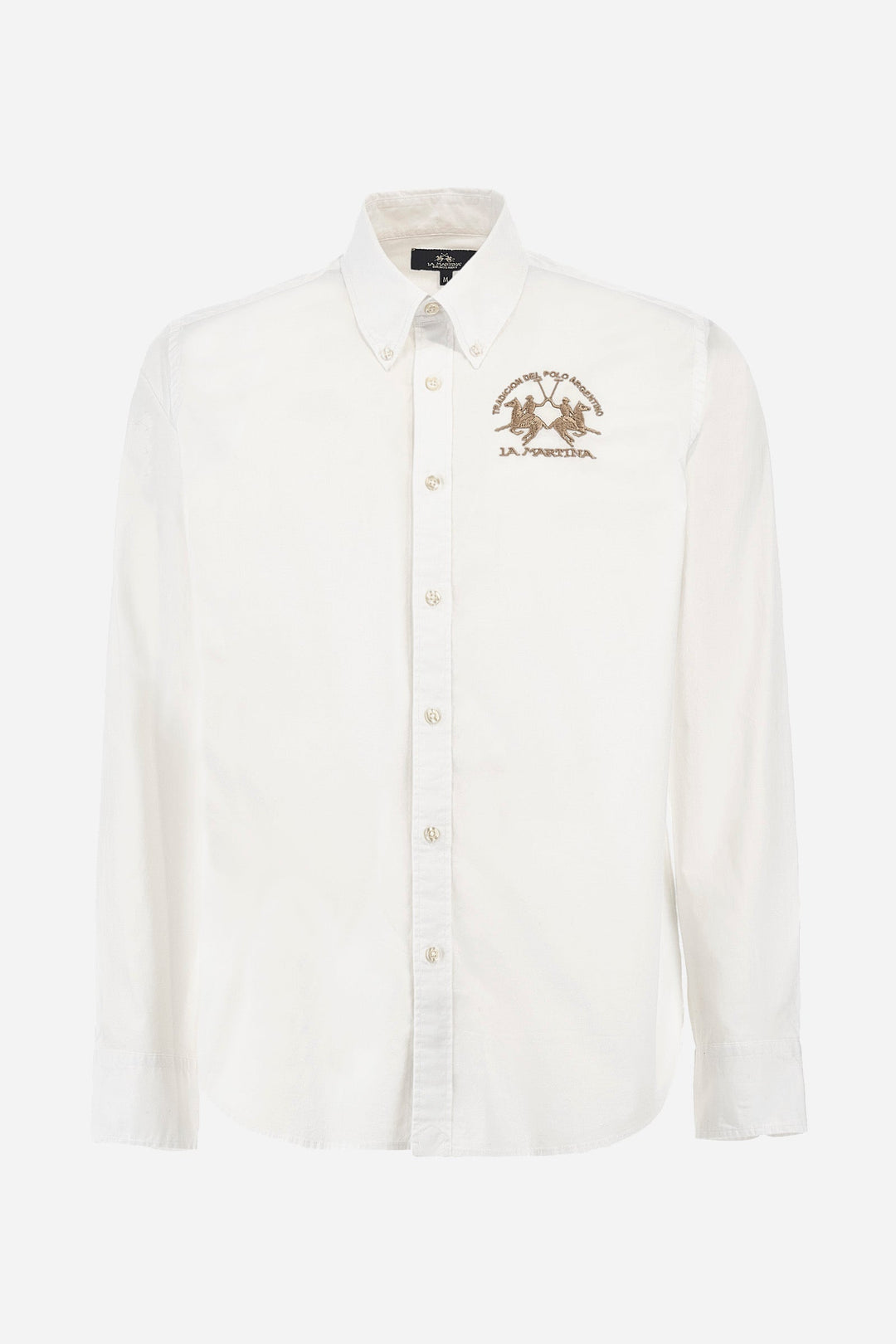 La Martina Casual Shirts Regular Fit in Cotton Mix - RAF CCMC01-PP003- Concorde Fashion#color_white-00001