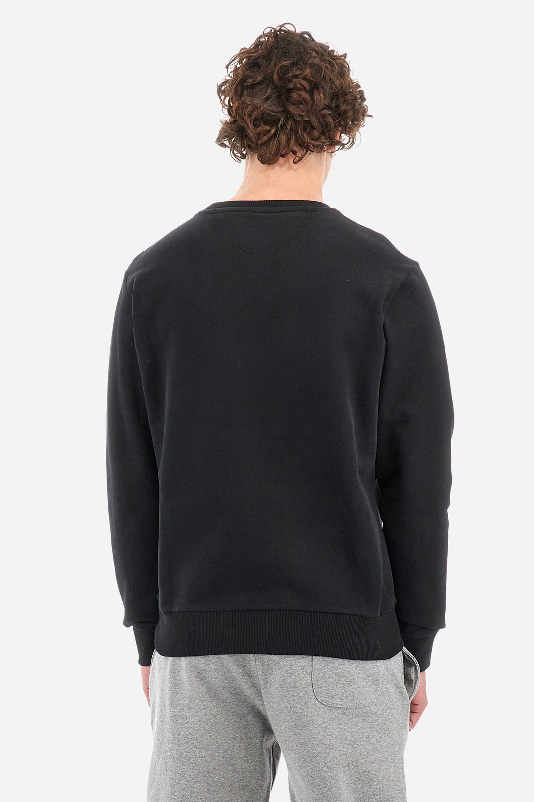La Martina Sweatshirts Regular Fit in Cotton - DOMINGO CCMF01-FP109- Concorde Fashion#color_black-09999
