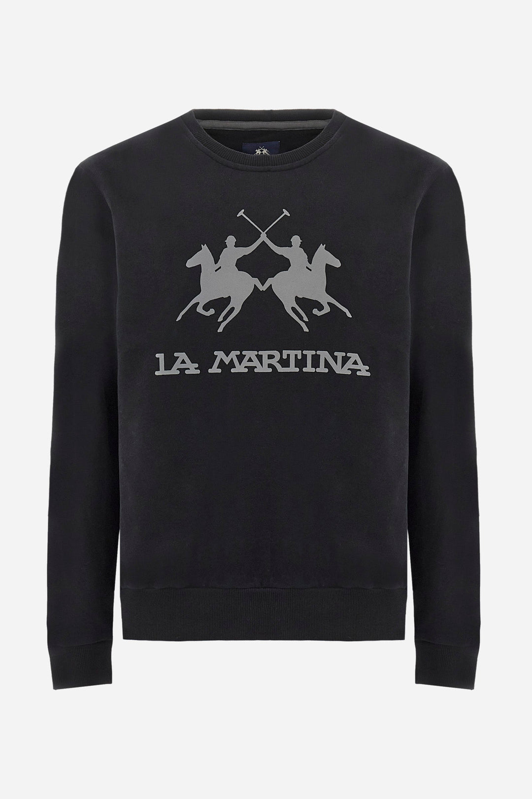 La Martina Sweatshirts Regular Fit in Cotton - DOMINGO CCMF01-FP109- Concorde Fashion#color_black-09999