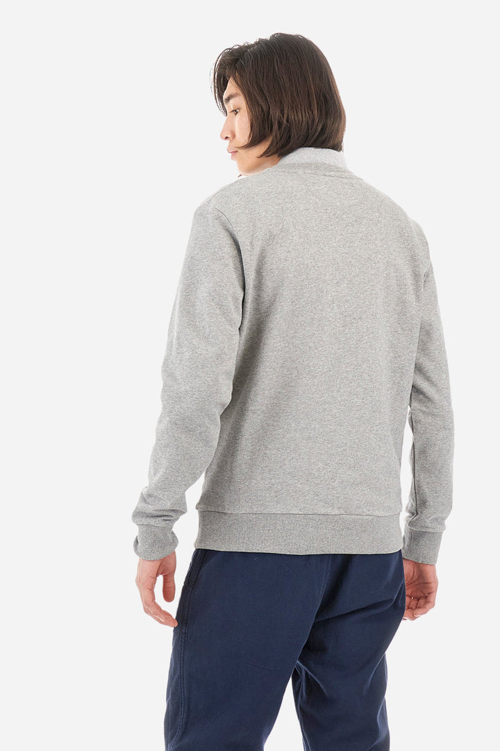 La Martina Sweatshirts Regular Fit in Cotton - DOMINGO CCMF01-FP109- Concorde Fashion#color_grey-01002