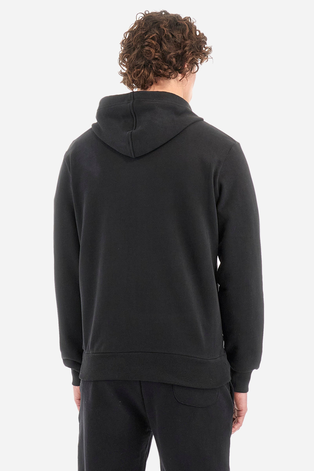 La Martina Hoodies Regular Fit in Cotton - THIAGO CCMF02-FP109- Concorde Fashion#color_black-09999