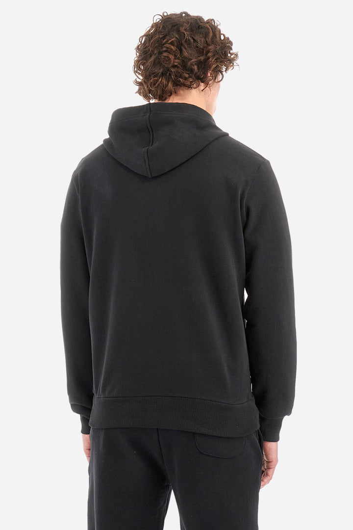 La Martina Hoodies Regular Fit in Cotton - THIAGO CCMF02-FP109- Concorde Fashion#color_black-09999