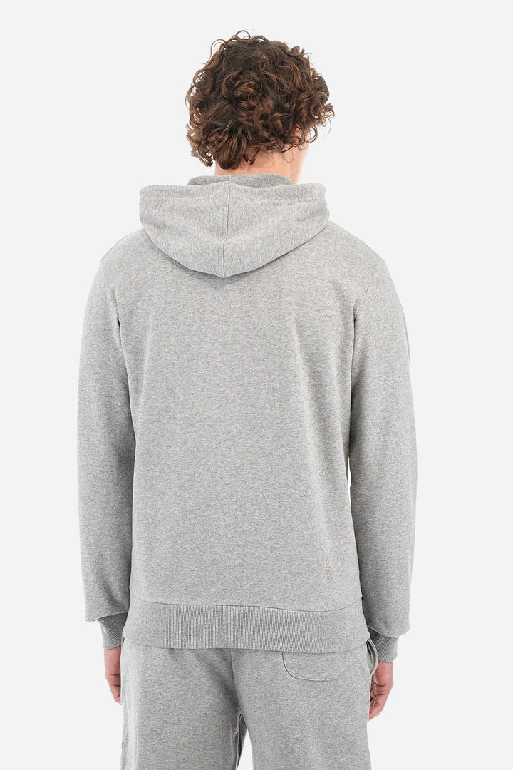 La Martina Hoodies Regular Fit in Cotton - THIAGO CCMF02-FP109- Concorde Fashion#color_grey-01002