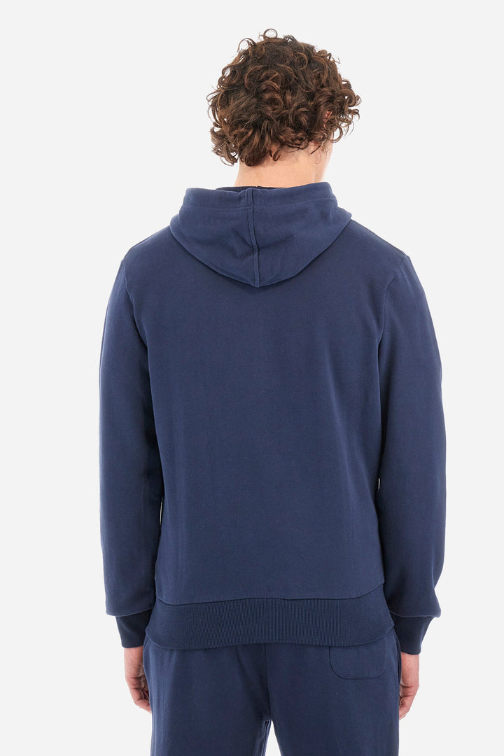 La Martina Hoodies Regular Fit in Cotton - THIAGO CCMF02-FP109- Concorde Fashion#color_navy-07017