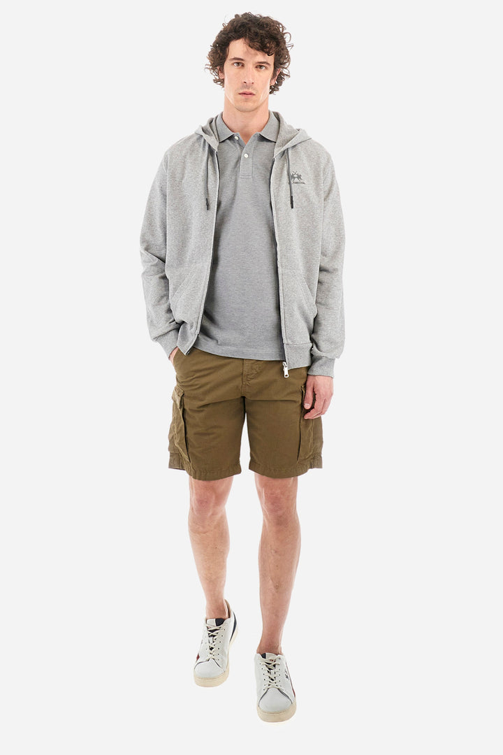 La Martina Polos Slim Fit in Cotton Mix - EDUARDO CCMP02-PK001- Concorde Fashion#color_grey-01002