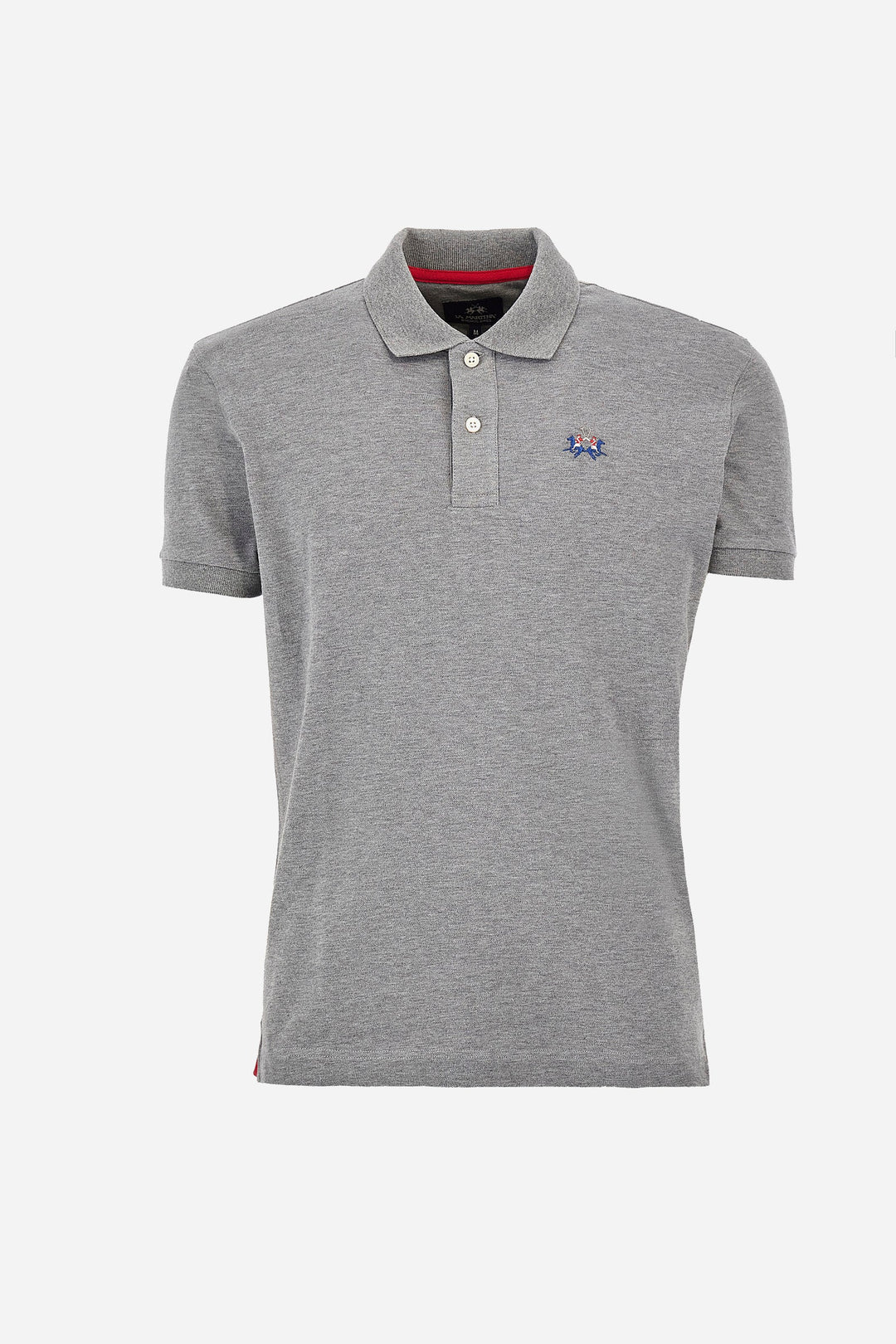 La Martina Polos Slim Fit in Cotton Mix - EDUARDO CCMP02-PK001- Concorde Fashion#color_grey-01002