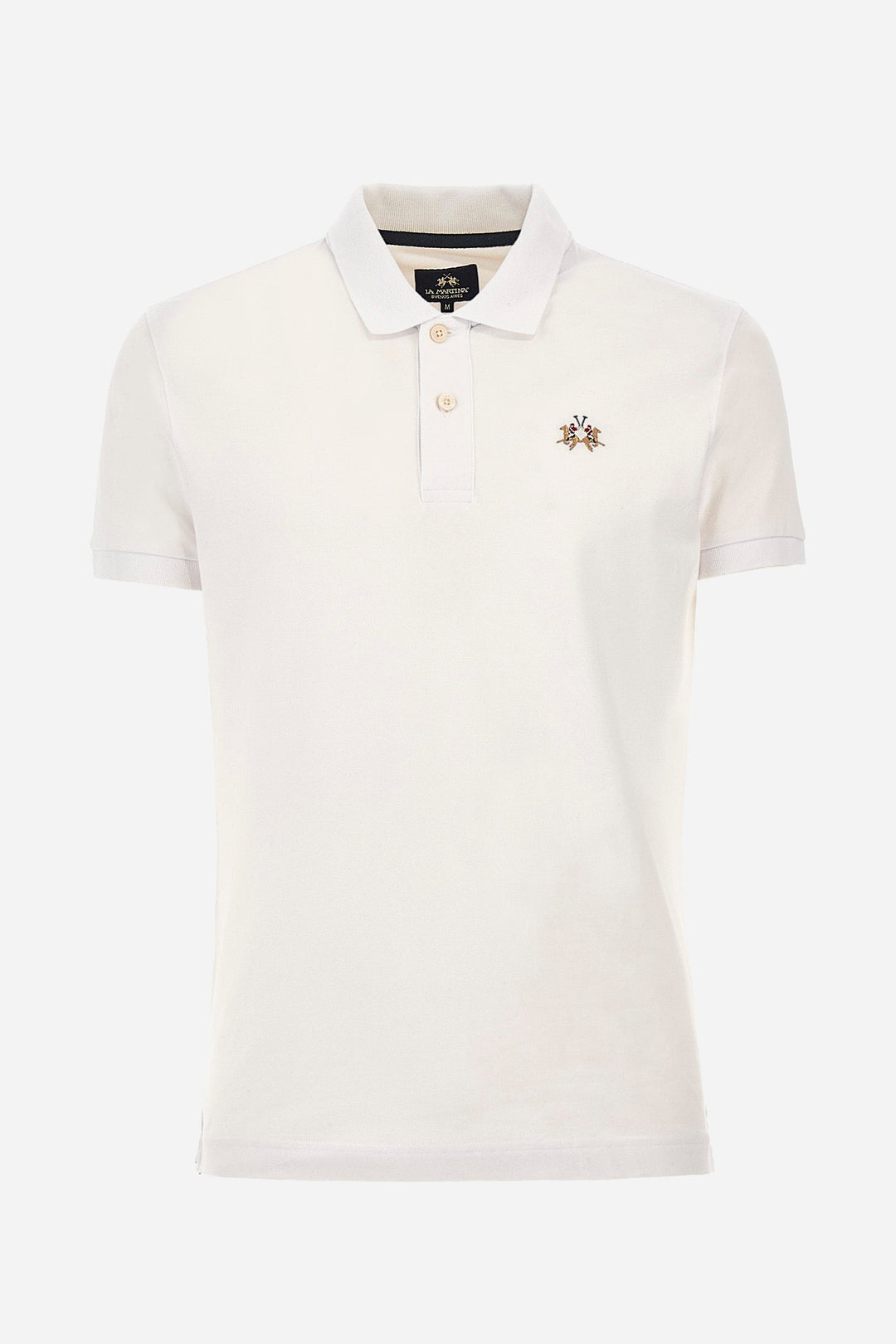 La Martina Polos Slim Fit in Cotton Mix - EDUARDO CCMP02-PK001- Concorde Fashion#color_white-00001