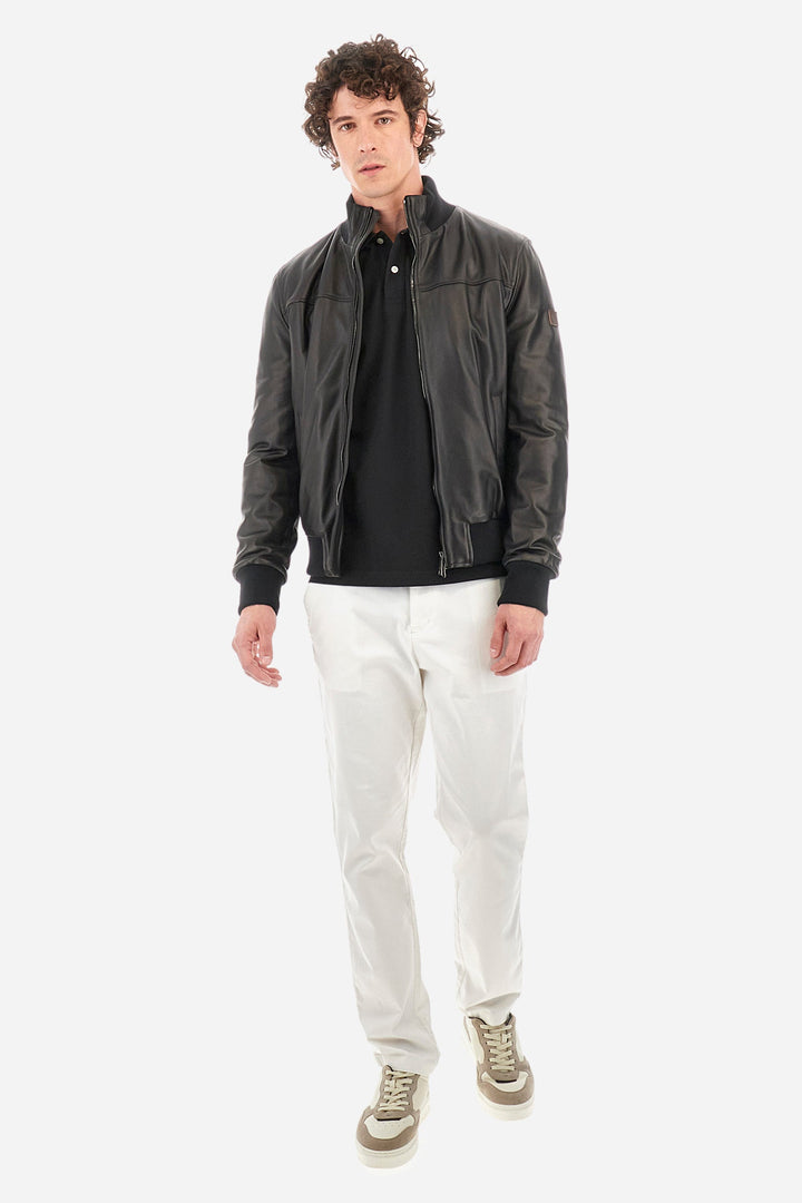 La Martina Polos Regular Fit in Cotton Mix - MILO CCMP03-PK001- Concorde Fashion#color_black-09999