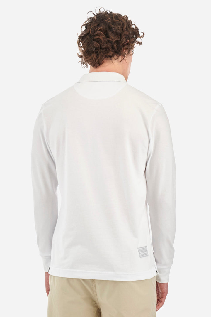 La Martina Polos Regular Fit in Cotton Mix - MILO CCMP03-PK001- Concorde Fashion#color_white-00001
