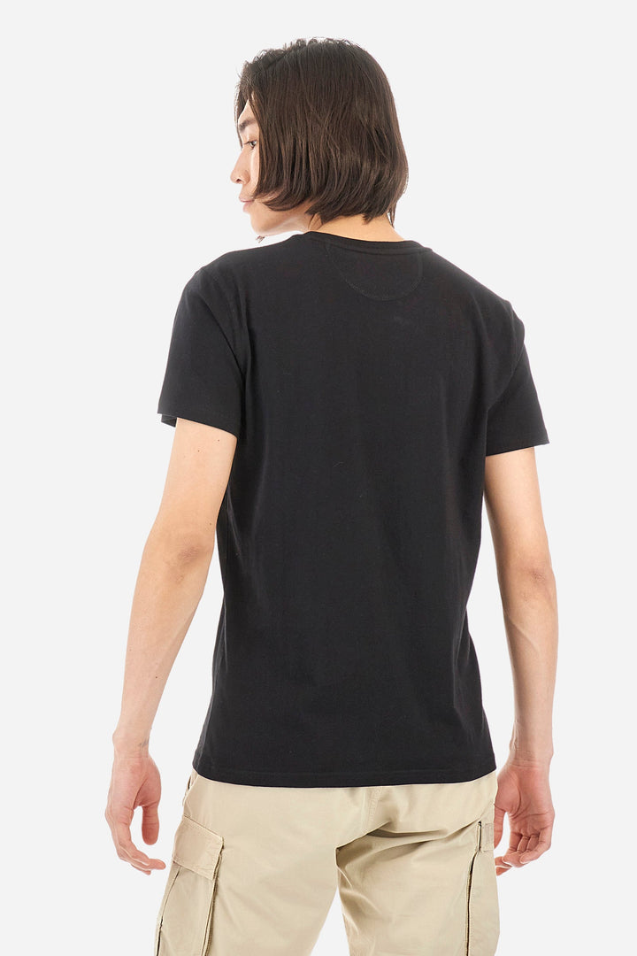 La Martina T-Shirts Regular Fit in Cotton - SERGE CCMR04-JS206- Concorde Fashion#color_black-09999