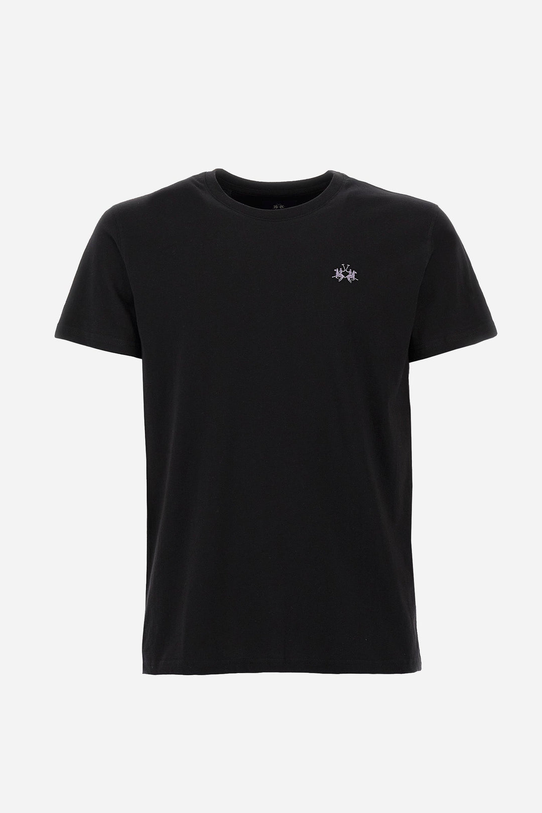 La Martina T-Shirts Regular Fit in Cotton - SERGE CCMR04-JS206- Concorde Fashion#color_black-09999