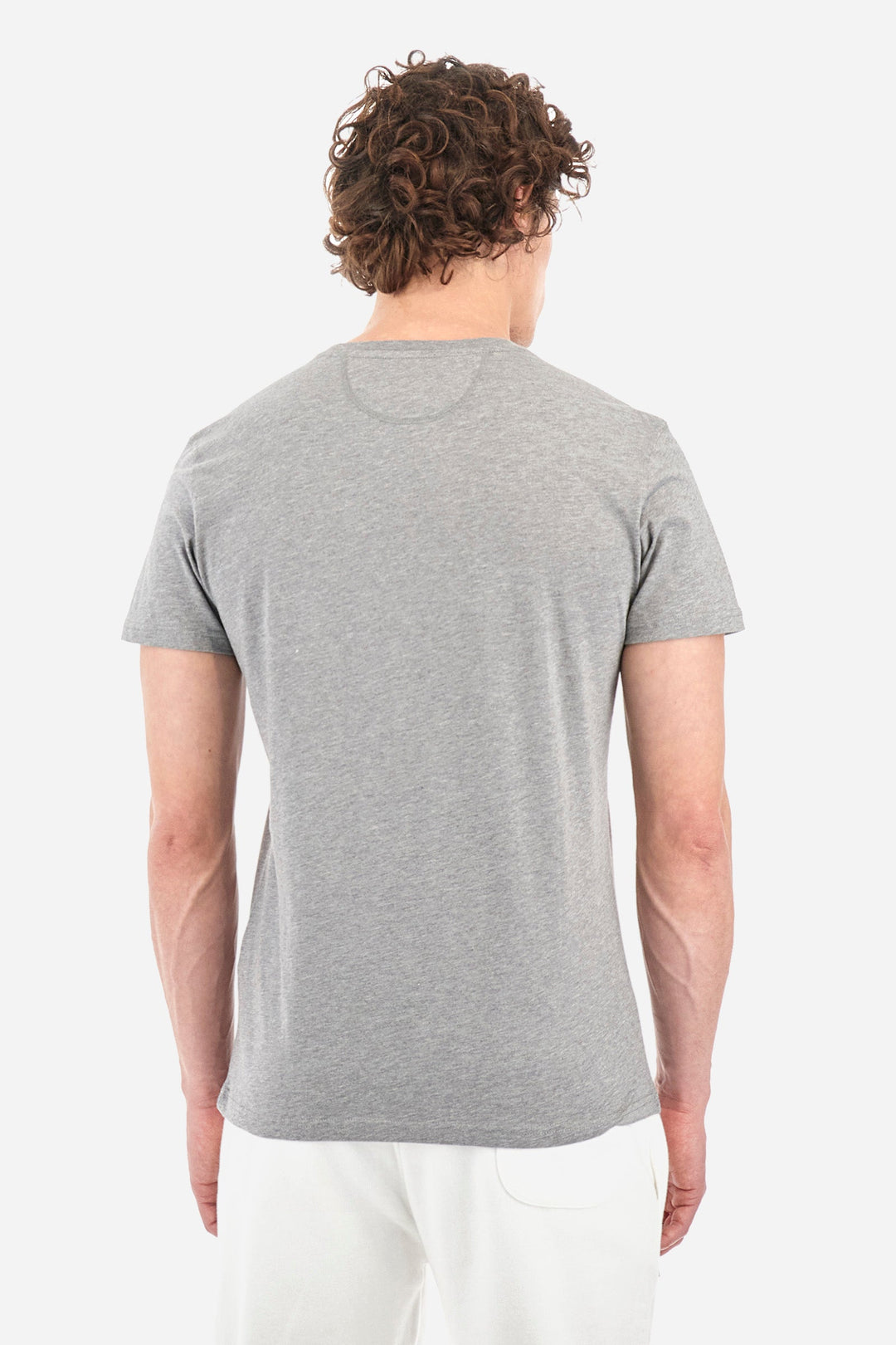 La Martina T-Shirts Regular Fit in Cotton - SERGE CCMR04-JS206- Concorde Fashion#color_grey-01002