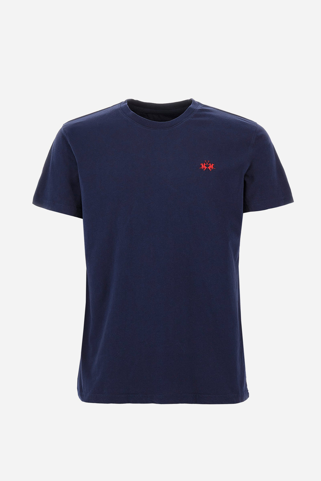 La Martina T-Shirts Regular Fit in Cotton - SERGE CCMR04-JS206- Concorde Fashion#color_navy-07017