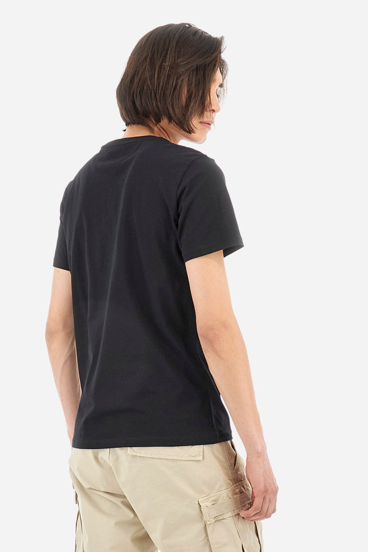 La Martina T-Shirts Regular Fit in Cotton - MORENO CCMR05-JS206- Concorde Fashion#color_black-09999