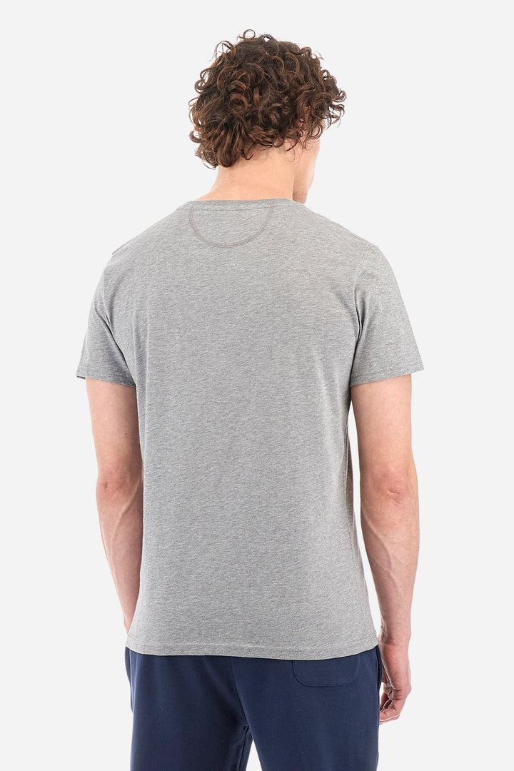 La Martina T-Shirts Regular Fit in Cotton - MORENO CCMR05-JS206- Concorde Fashion#color_grey-01002