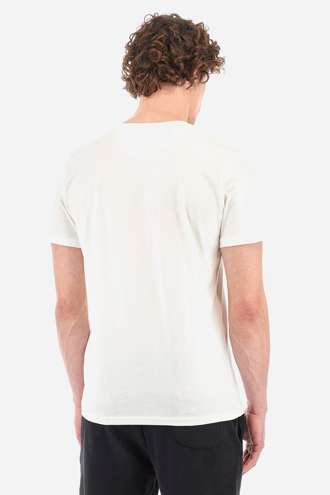 La Martina T-Shirts Regular Fit in Cotton - MORENO CCMR05-JS206- Concorde Fashion#color_white-00002
