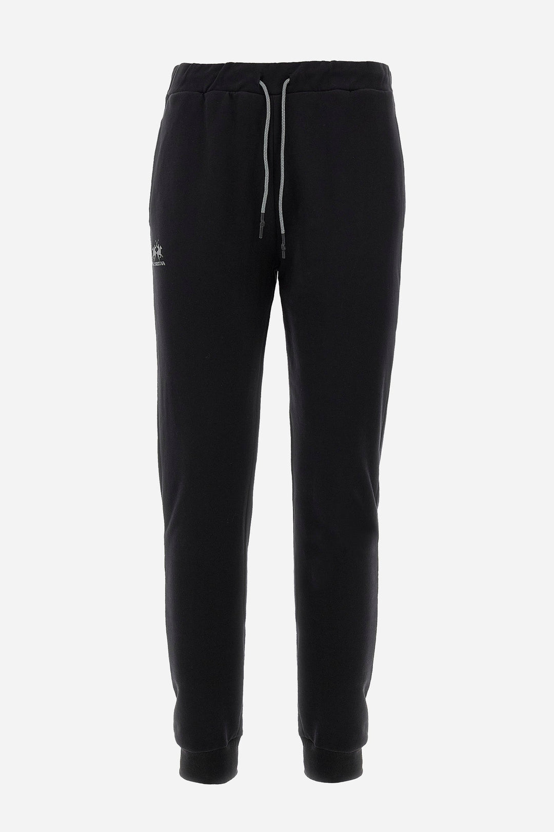 La Martina Jogging Pants Regular Fit in Cotton - PACO CCMT03-FP109- Concorde Fashion#color_black-09999
