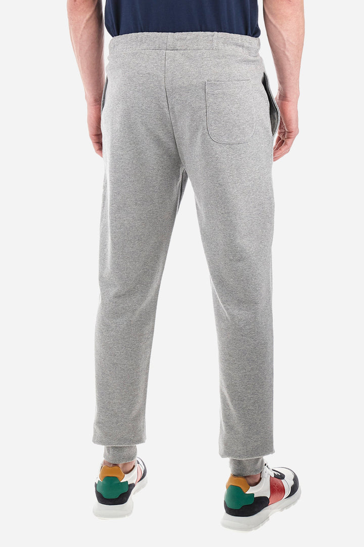 La Martina Jogging Pants Regular Fit in Cotton - PACO CCMT03-FP109- Concorde Fashion#color_grey-01002