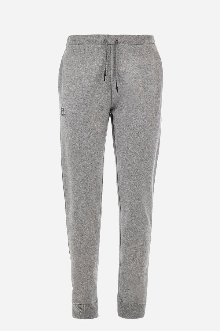 La Martina Jogging Pants Regular Fit in Cotton - PACO CCMT03-FP109- Concorde Fashion#color_grey-01002
