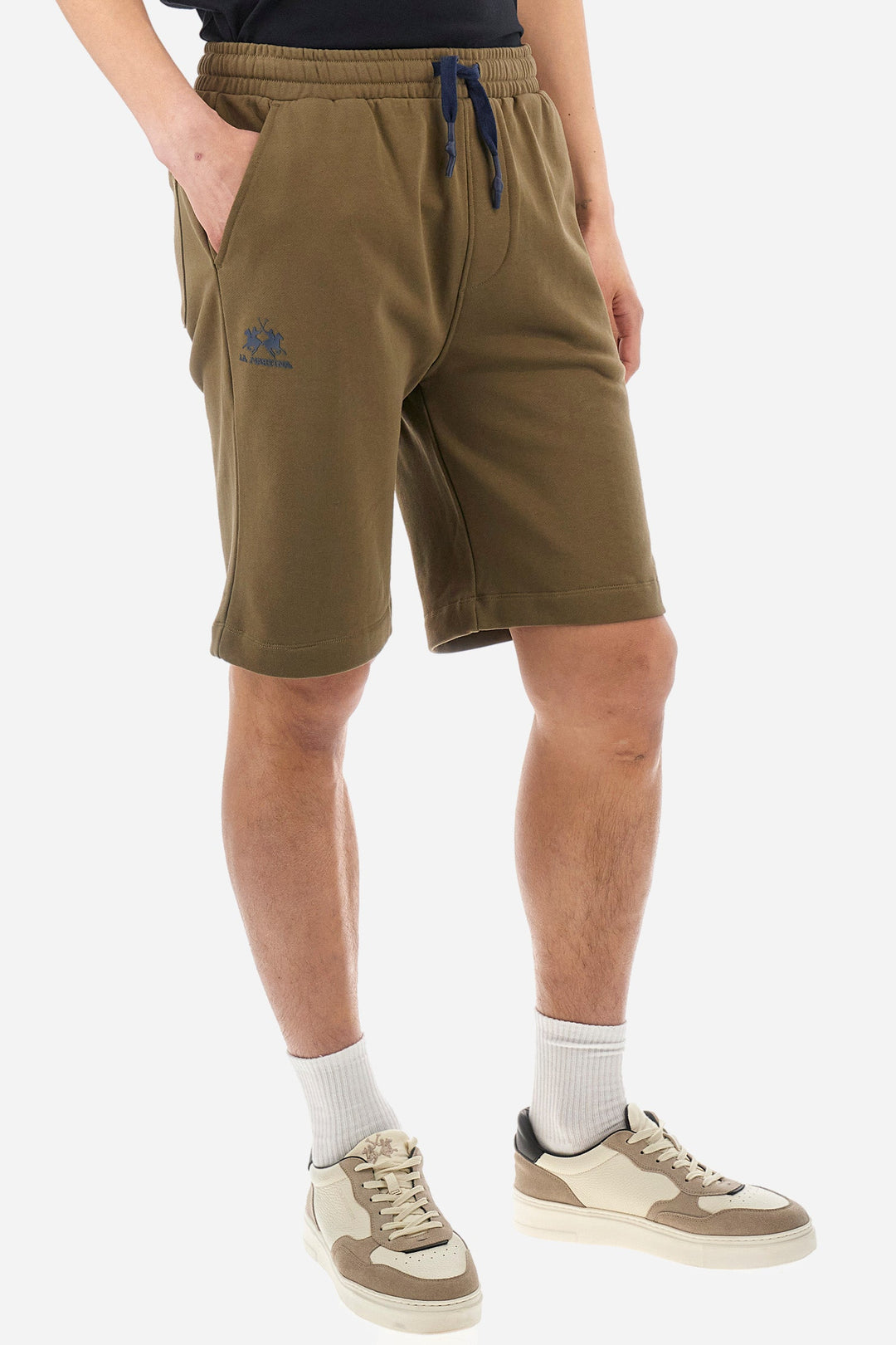 La Martina Regular Fit Shorts in Cotton -  YMB003-FP568- Concorde Fashion#color_green-03197