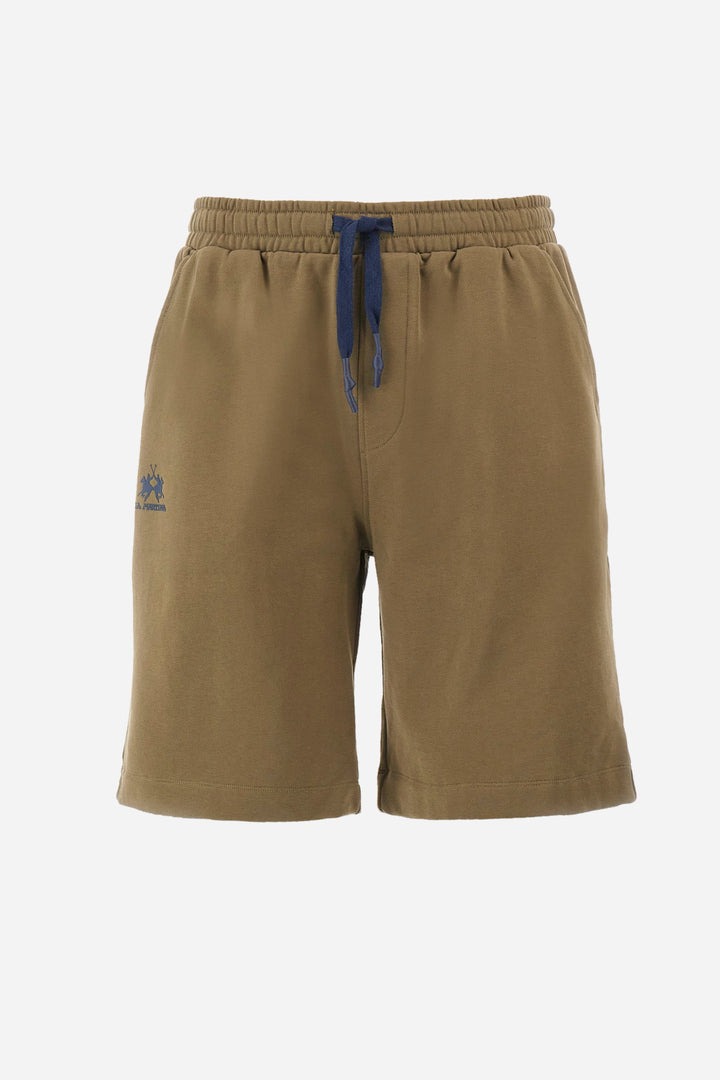 La Martina Regular Fit Shorts in Cotton -  YMB003-FP568- Concorde Fashion#color_green-03197