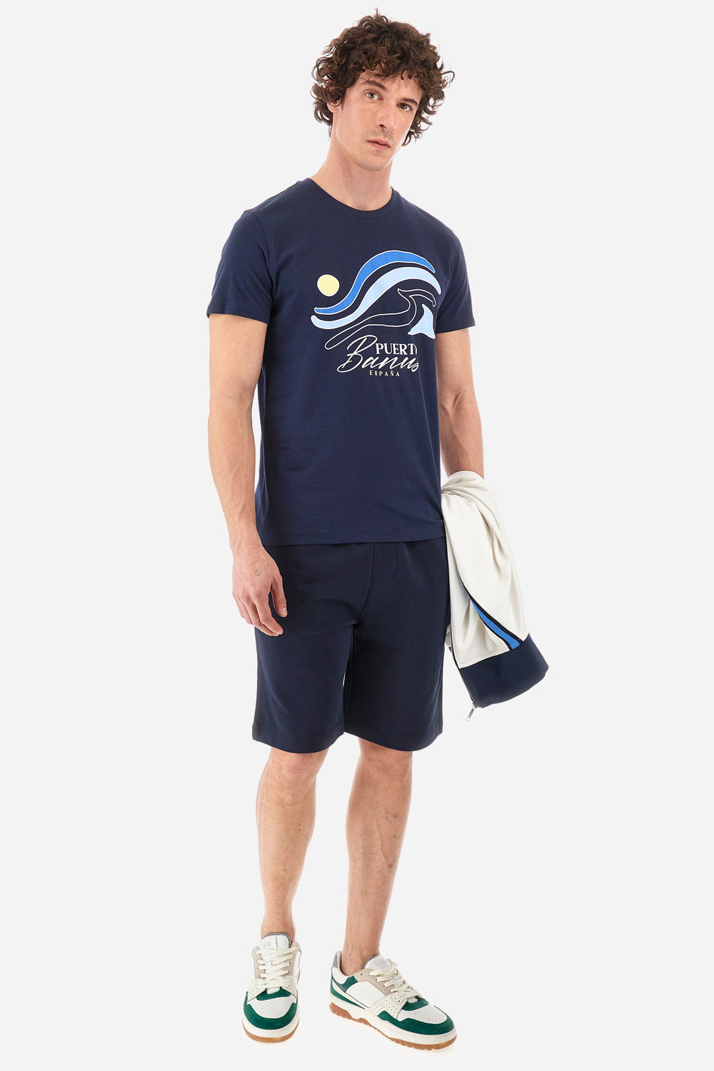La Martina Regular Fit Shorts in Cotton -  YMB003-FP568- Concorde Fashion#color_navy-07017