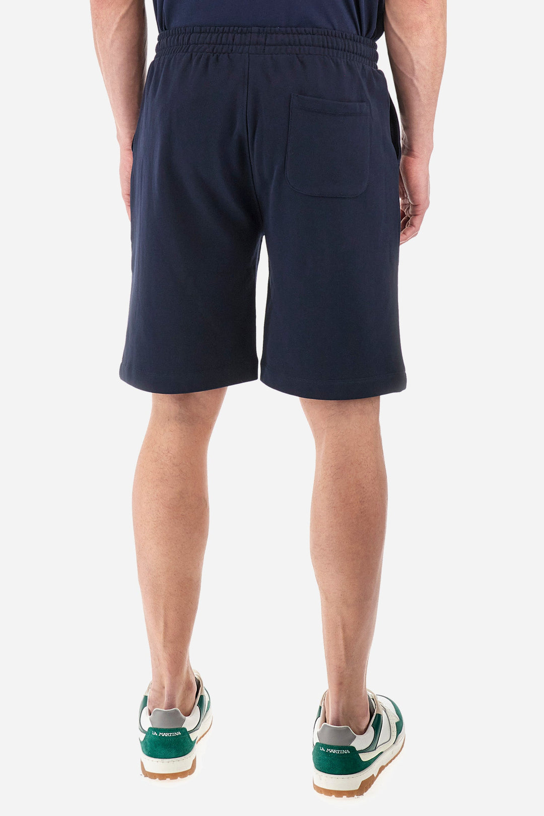 La Martina Regular Fit Shorts in Cotton -  YMB003-FP568- Concorde Fashion#color_navy-07017