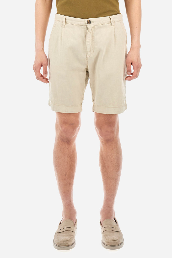 La Martina Regular Fit Shorts in Cotton Mix -  YMB004-TL333- Concorde Fashion#color_green-04022