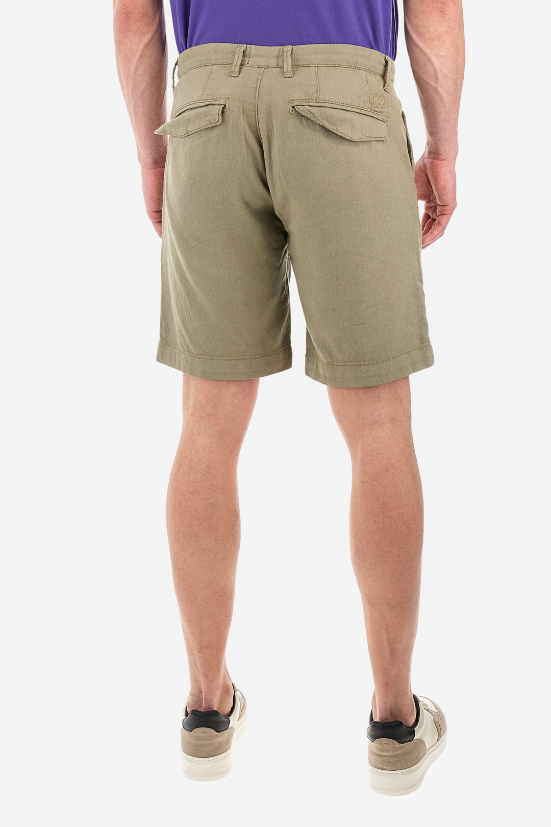 La Martina Regular Fit Shorts in Cotton Mix -  YMB004-TL333- Concorde Fashion#color_grey-03034