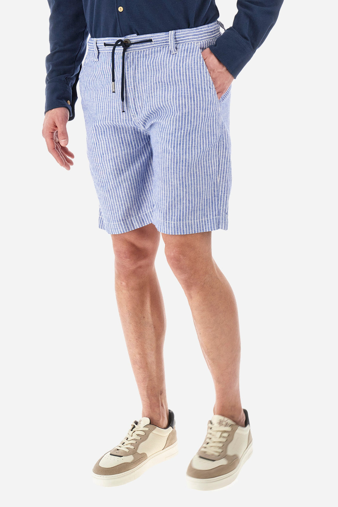 La Martina Regular Fit Shorts in Cotton Mix -  YMB005-TW517- Concorde Fashion#color_blue-s0031