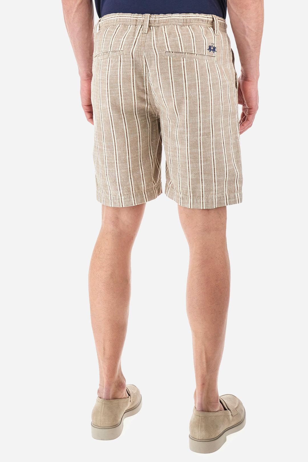 La Martina Regular Fit Shorts in Cotton Mix -  YMB005-TW519- Concorde Fashion#color_beige-s4040
