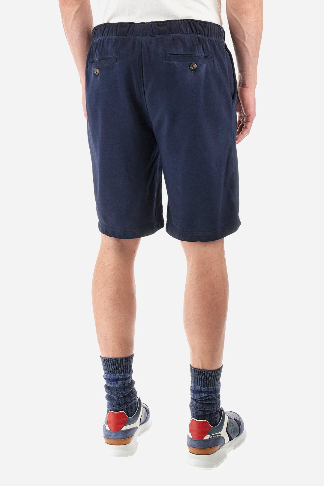 La Martina Regular Fit Shorts in Cotton -  YMB007-FP569- Concorde Fashion#color_navy-07017