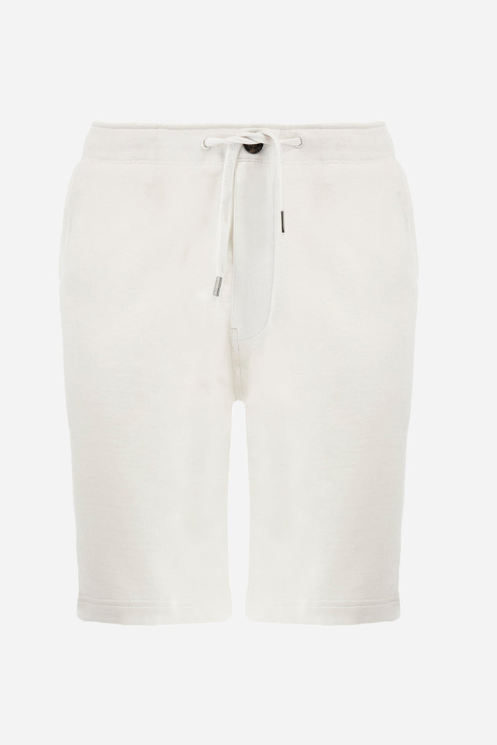 La Martina Regular Fit Shorts in Cotton -  YMB007-FP569- Concorde Fashion#color_white-00001