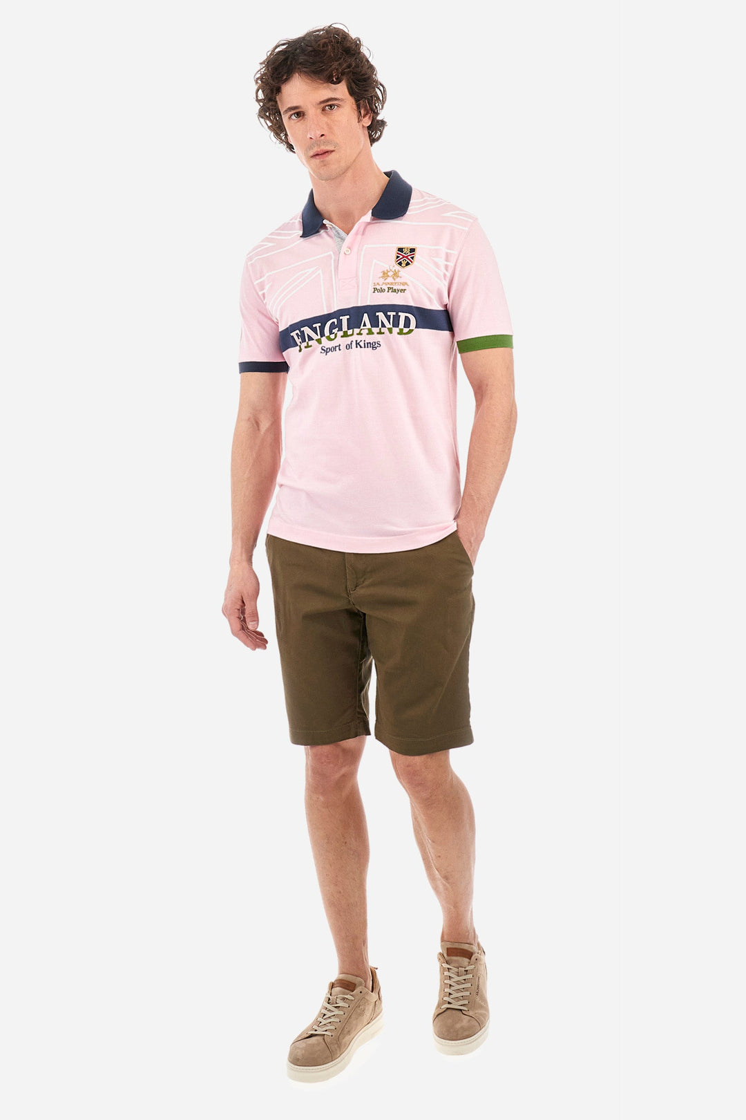 La Martina Regular Fit Shorts in Cotton Mix -  YMB008-TW417- Concorde Fashion#color_green-03197