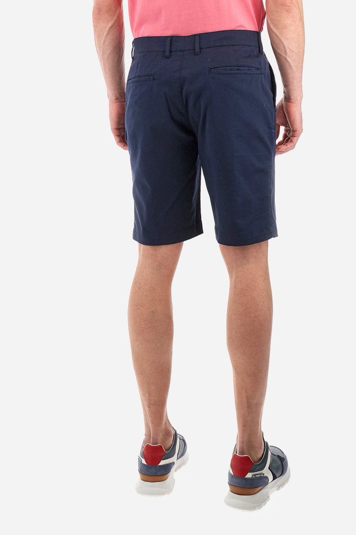 La Martina Regular Fit Shorts in Cotton Mix -  YMB008-TW417- Concorde Fashion#color_navy-07017